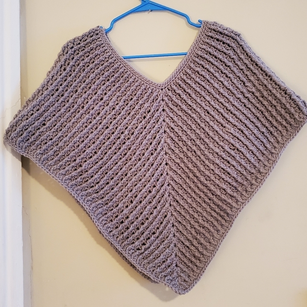 Ribbed Poncho